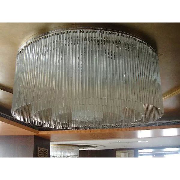 Hotel Lighting Glass Tube Large Lobby Ceiling Light