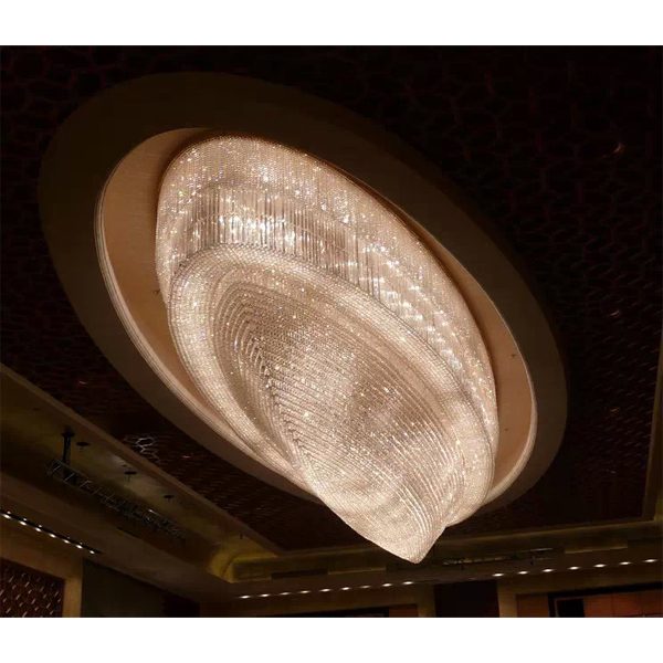 Large Hotel Ceiling Lamp Crystal Ceiling Lighting Fixture 9513001