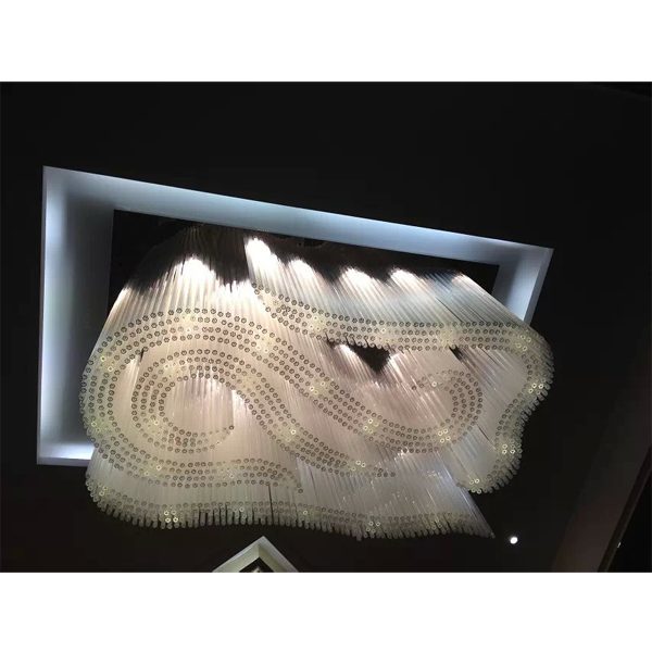 Grand plafond du hall Lampe en verre Luminaire d'éclairage au plafond 9513002