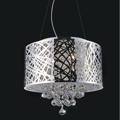 Iluminação Laser Cut Chandelier Stainless Steel Chandelier 9515009