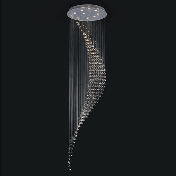 Hotel Lighting Producent Tall kryształowe lampy sufitowe 9729003